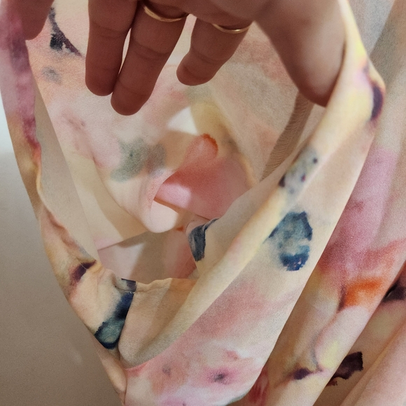 Melissa McCarthy Seven Floral Kimono w/ Fringe & Lace. Size 1X - Picture 4 of 11